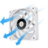 Thermaltake TOUGHFAN EX12 Pro White – Swappable Edition, Gehäuselüfter schwarz, 3-Fan Pack, 120 mm