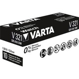 VARTA Silberoxid-Knopfzelle 321, Batterie silber, 10 Stück