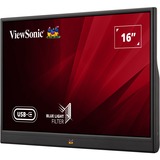 ViewSonic VA1655, LED-Monitor 39.5 cm (16 Zoll), schwarz, FullHD, IPS, USB-C, Mini-HDMI