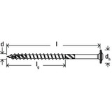 fischer Holzbauschraube PowerFast II 10,0x100 Tellerkopf TX 50 Stück, Teilgewinde, verzinkt