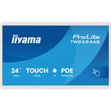 iiyama ProLite TW2424AS-W3P, Public Display weiß (matt), FullHD, IPS, Touchscreen, POE, HDMI, USB