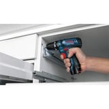 Bosch Professional Akku-Bohrschrauber GSR 12V-15 Professional, 12 Volt blau/schwarz, 2x Li-Ionen Akku 2,0Ah, in L-BOXX