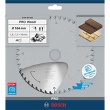 Bosch Professional PRO Wood cordless Kreissägeblatt, Ø 184mm, 48Z Bohrung 16mm, für Akku-Handkreissägen