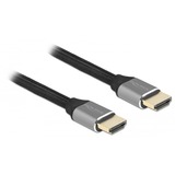 DeLOCK Ultra High Speed HDMI-Kabel 48 Gbps 8K 60Hz grau, 1 Meter