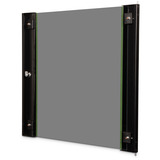 Digitus Glas-Fronttür für 19" 12HE Wandgehäuse Unique Serie, Frontpanel schwarz, 12 Höheneinheiten