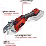 EINHELL Power X-Change Akku-Astsäge GE-GS 18/150 Li-Solo, 18Volt rot/schwarz, ohne Akku und Ladegerät