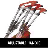 EINHELL Power X-Change Akku-Rasenmäher RASARRO 36/34, 36Volt (2x18V) rot/schwarz, 2x Li-Ionen Akku Plus 3,0Ah