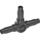 GARDENA Micro-Drip-System T-Stück 4,6mm (3/16"), Verbindung dunkelgrau, 10 Stück, Modell 2023