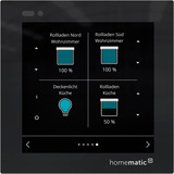 Homematic IP Glasdisplay (HmIP-WGD), Bedienteil schwarz