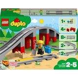 LEGO 10872 DUPLO Eisenbahnbrücke und Schienen, Konstruktionsspielzeug 