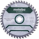 Metabo Kreissägeblatt "multi cut - classic", 160x20 Z42 FZ/TZ 5° für Handkreissägen