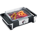 Severin eBBQ Elektrogrill SENOA BOOST S, mit Stand schwarz/edelstahl, 3.000 Watt, mit BoostZone