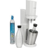 SodaStream CRYSTAL 2.0 Megapack, Wassersprudler weiß, inkl. 2 Glaskaraffen + 1 CO₂-Zylinder
