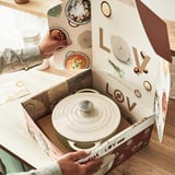 Tefal Ovaler Bräter aus Lov Gusseisen Ø 34cm beige, mit Deckel, 7,2 Liter