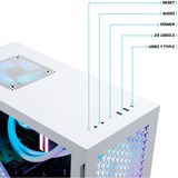 Thermaltake Kallisto White, Gaming-PC weiß/transparent, Windows 10 Home 64-Bit