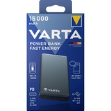 Varta Power Bank Fast Energy 15000, Powerbank grau, 15.000 mAh