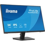 iiyama ProLite X2493HSU-B1, LED-Monitor 60.5 cm (23.8 Zoll), schwarz (matt), FullHD, IPS, HDMI, DP, USB-Hub, Adaptive-Sync, 120Hz Panel