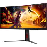 AOC CU34G4, Gaming-Monitor 86.4 cm (34 Zoll), schwarz (matt), WQHD, Fast-VA, Curved, Adaptive-Sync, AMD FreeSync Premium, 180Hz Panel