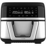 Cecotec Heißluftfritteuse Cecofry Dual 9000 schwarz/edelstahl, 2.850 Watt, Korb 9 Liter (teilbar in zwei 4,5 Liter Körbe)