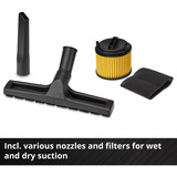 EINHELL TC-VC 2555, Nass-/Trockensauger schwarz/rot