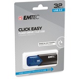 Emtec B110 Click Easy 32 GB, USB-Stick blau/schwarz, USB-A 3.2 Gen 1