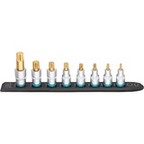 Hazet SmartRail 1/2" Steckschlüsseleinsatz-Satz Innenvielzahn, 8-teilig schwarz, M5 - M18, kurz