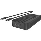 ICY BOX IB-1980M-80G M.2 NVMe SSD Gehäuse, Laufwerksgehäuse schwarz, mit integriertem Lüfter