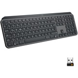 Logitech MX Keys, Tastatur graphit/schwarz, DE-Layout, 2,4 GHz, Bluetooth, kompatibel mit Apple macOS, PC, Microsoft Windows, Linux, iOS, Android