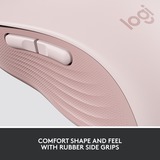 Logitech Signature M650 L Wireless, Maus rosa, Größe L, Chromebook zertifiziert