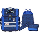 McNeill Ergo MAC Wild, Schulranzen dunkelblau/blau, 4 teilig