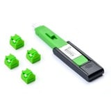 SMARTKEEPER ESSENTIAL RJ11 Port Lock (MNL04) + Lock Key Mini (U04), Einsteckschloss Farbcode Grün, 4 Stück + 1 Schlüssel