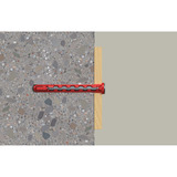 fischer Langschaftdübel HybridPower 10x90 T K rot/grau, 4 Stück
