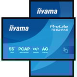 iiyama ProLite T5529AS-B1AG , LED-Monitor 139 cm (54.6 Zoll), schwarz (matt), UltraHD/4K, VA, Touchscreen, Android, USB-C