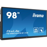 iiyama TE9804MIS-B1AG, Public Display schwarz, UltraHD/4K, Touchscreen, HDMI