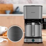 Cecotec Coffee 66 Drop & Thermo , Filtermaschine edelstahl/schwarz, 950 Watt