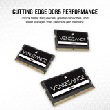 Corsair SO-DIMM 32 GB DDR5-5600 (1x 32 GB), Arbeitsspeicher schwarz, CMSX32GX5M1A5600C48, Vengeance