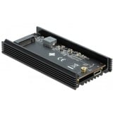 DeLOCK Externes Gehäuse für M.2 NVMe PCIe SSD mit SuperSpeed USB 20 Gbps (USB 3.2 Gen 2x2) USB Type-C Buchse, Laufwerksgehäuse schwarz