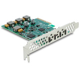 DeLOCK PCI-E x4 Karte zu 4 x USB-C 10 Gbps - Low Profile, USB-Controller 
