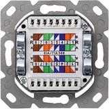Digitus CAT.6A Datenanschlussdose, Unterputz, geschirmt, 2x RJ-45 LSA weiß, Klasse EA, horizontale Kabelinstallation