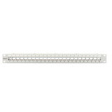Digitus Modulares Patch Panel, 24-Port, unbestückt, Rack Mount, Patchpanel grau, 1 HE, für Keystone-Module