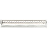 Digitus Modulares Patchpanel, 24-Port, unbestückt, Rack Mount grau, 1 HE, für Keystone-Module