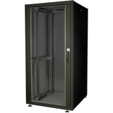 Digitus Netzwerkschrank Dynamic Basic Serie - 800x800 mm (BxT), IT-Schrank schwarz, 32 Höheneinheiten