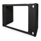 Digitus Patch-Halter zur Wandmontage für 483 mm (19") Installationen, Wandhalterung schwarz, 8 Höheneinheiten