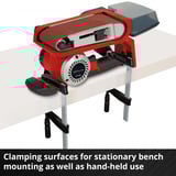 EINHELL Professional Akku-Bandschleifer TP-BS 18/457 Li BL - Solo, 18Volt rot/schwarz, ohne Akku und Ladegerät