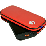 HORI Alumi Case (Mario) Metalles Premium Etui, Tasche rot/schwarz, für Nintendo Switch 2