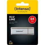 Intenso Alu Line 64 GB, USB-Stick silber