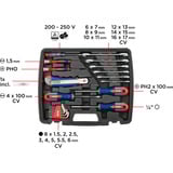 KWB Werkzeugkoffer Heimwerker, 42-teilig, Werkzeug-Set schwarz,  GS geprüft