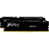 Kingston FURY DIMM 32 GB DDR5-6000 (2x 16 GB) Dual-Kit, Arbeitsspeicher schwarz, KF560C30BBEK2-32, Fury Beast, INTEL XMP, AMD EXPO