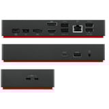Lenovo ThinkPad Universal USB-C Dock, Dockingstation schwarz, USB, HDMI, DP, RJ-45, mit 135-W-Netzteil