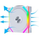 Lian Li UNI FAN SL120 Wireless, Gehäuselüfter weiß, Reverse, 124.5 mm